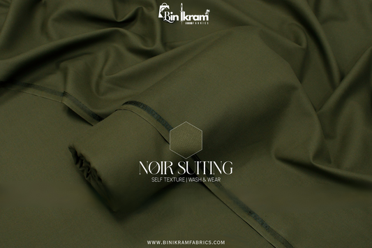 NOIR SUITING - SELF TEXTURE WASH & WEAR